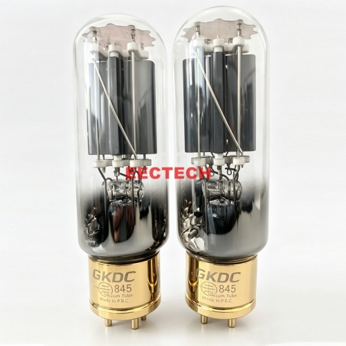 GKDC 845 Graphite Anode Triode Power Vacuum Tube, Drop-In Replacement for Western Electric 284D / RCA 845 / WE 845 (1 Pair)