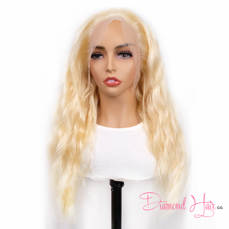 Blonde#613 Body Wave HD Lace 5x5 Closure Wig 13x4 13x6 Full Frontal Wig 200% Density Mink Brazilian Diamond Virgin Hair