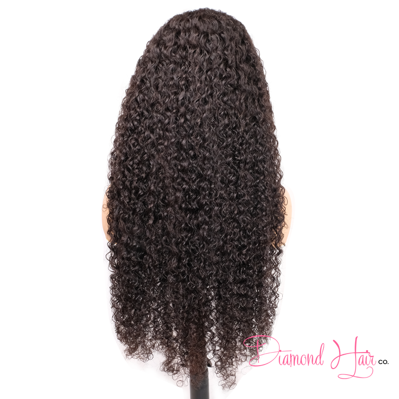 Deep Curly 5x5 Closure Wig & 13x4 13x6 Full Frontal Wig 200% Density Mink Brazilian Diamond Virgin Hair