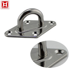 Pad Eye Plate Marine Boat Hardware Stainless Steel Ring