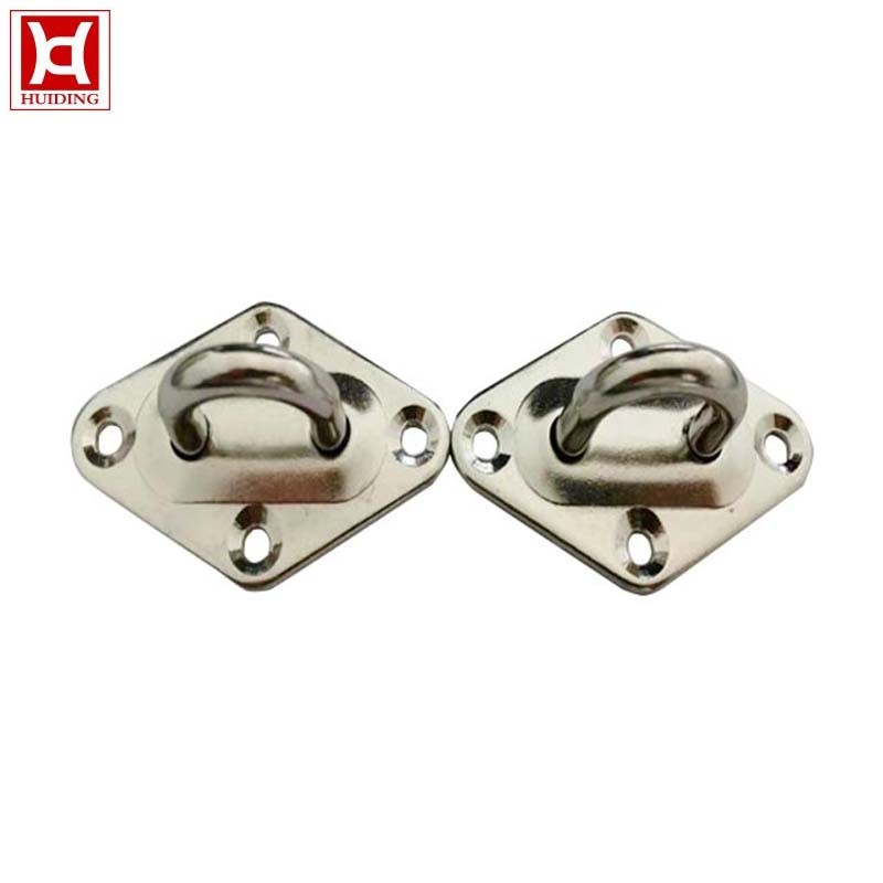 Hardware Stainless Steel Round Ring Diamond Pad Eye Plate