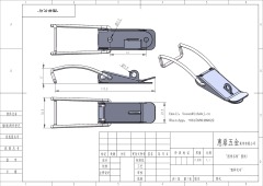 Spring Load Stainless Steel Toggle Latch Without Catch/ Loog Hook Latch