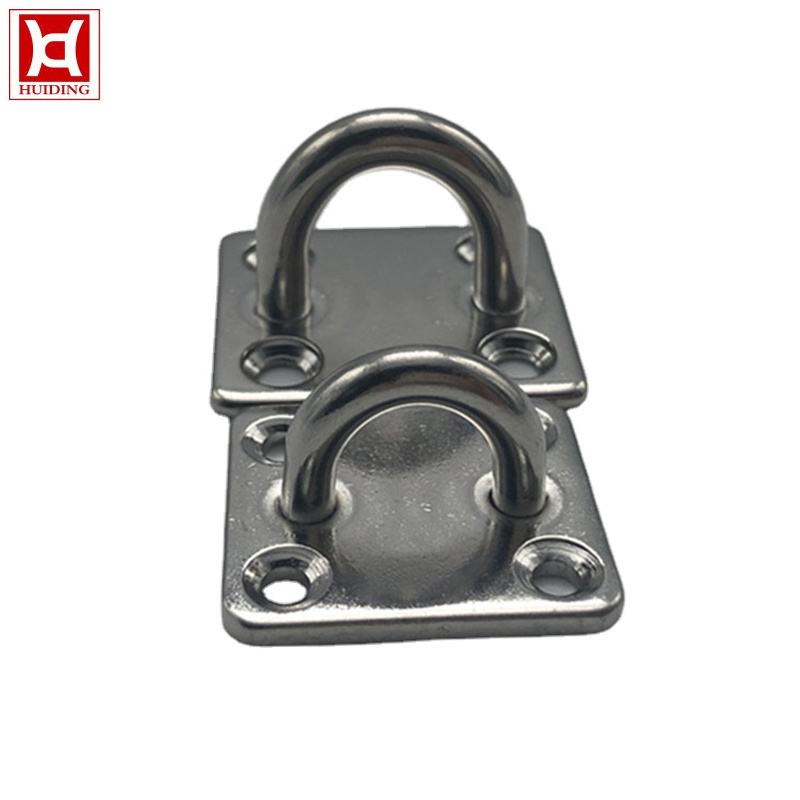 Marine Boat Hardware Stainless Steel Ring Pad Lashing Square Eye Plate