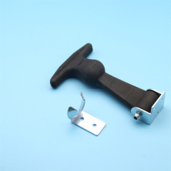 Black Flexible T-Handle Rubber Hood Tie Down Latch Rubber Toggle Latch