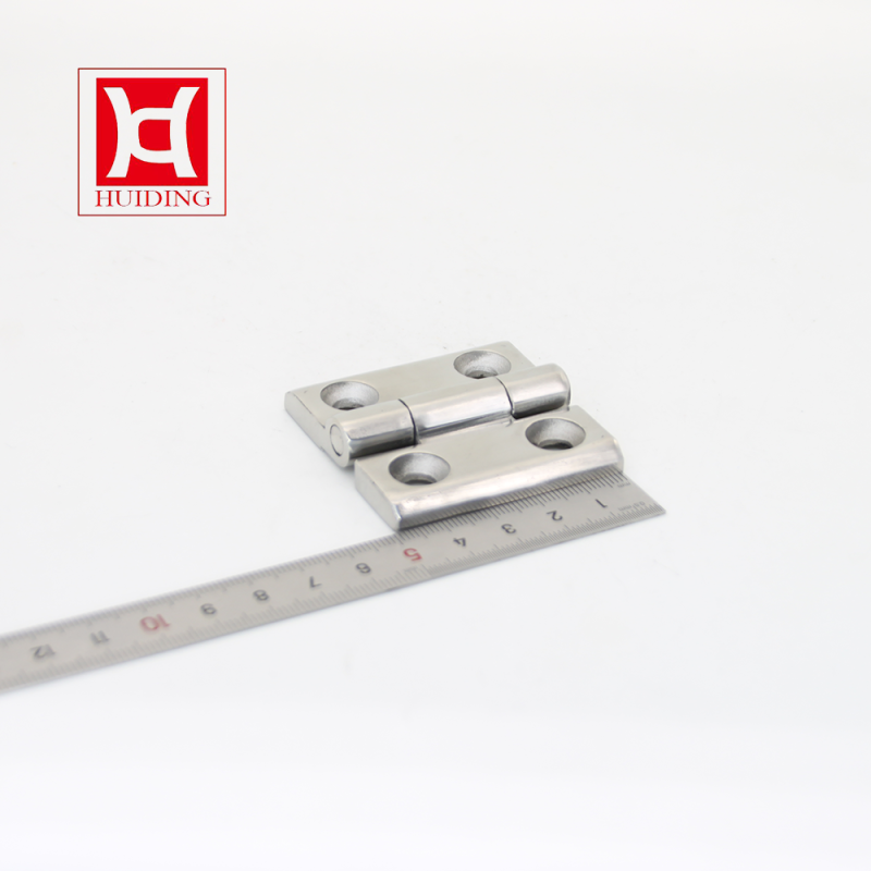 H102 Mirror Polishing SS304 Heavy Duty Cast Flat Hinge For Cabinet 50*50*6mm