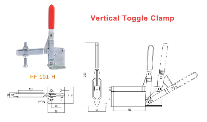 h101-h quick release toggle clamp