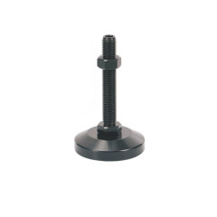 Black Carbon Steel Adjustable Leveling Feet With Threaded Stud