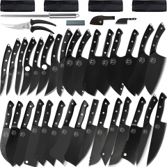 XYJ Stainless Steel Kitchen Knives Set 10 Piece Chef Knife Set with Kn —  CHIMIYA