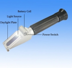 Built-in LED Brix Refractometer 0-10% brix ATC