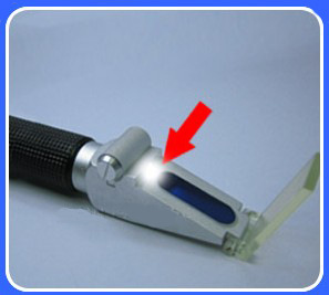 Built-in LED Brix Refractometer 0-10% brix ATC