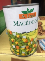 Canned mixed vegetables