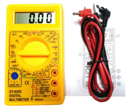 Digital Multimeter With a buzzer DT-830D