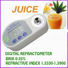 Pocket Digital Refractometer for brix 0-35%,REFRACTLYINDEX:1.3330-1.3900