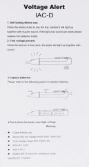 New design dual button non contact electrical test pen for wireman voltage alert pen
