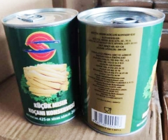 Canned baby corn cut