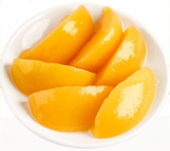 Canned yellow peach