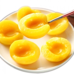 Canned yellow peach