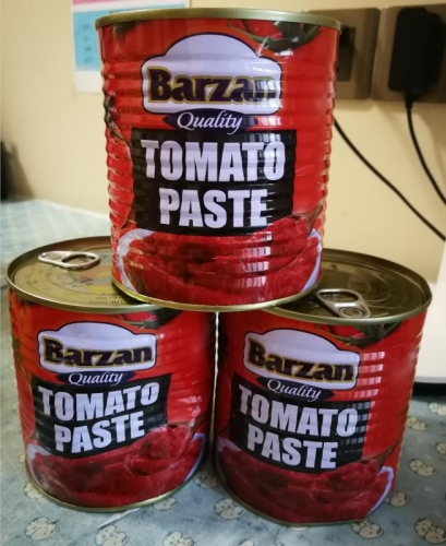 Canned tomato paste