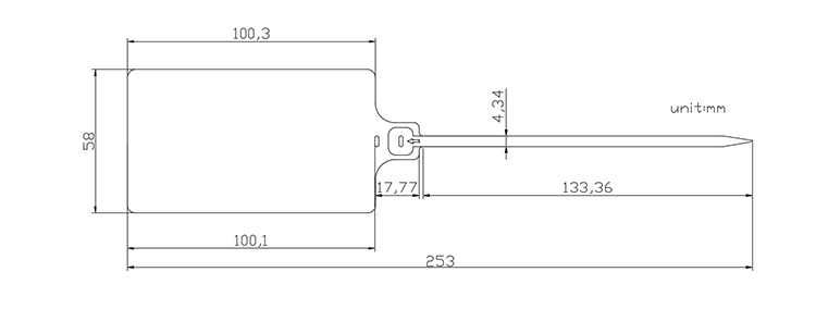 Tamper evident fire extinguisher plastic seals CAD