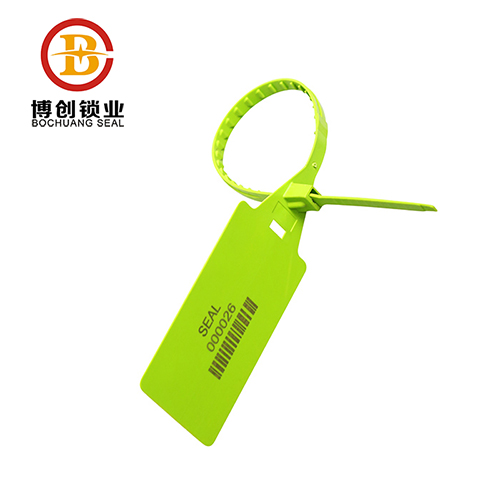 Security plastic seals with barcode number logo printing