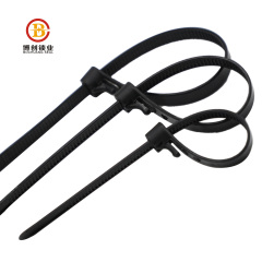 Contenedor de alta seguridad temper cable tie plástico negro lazos