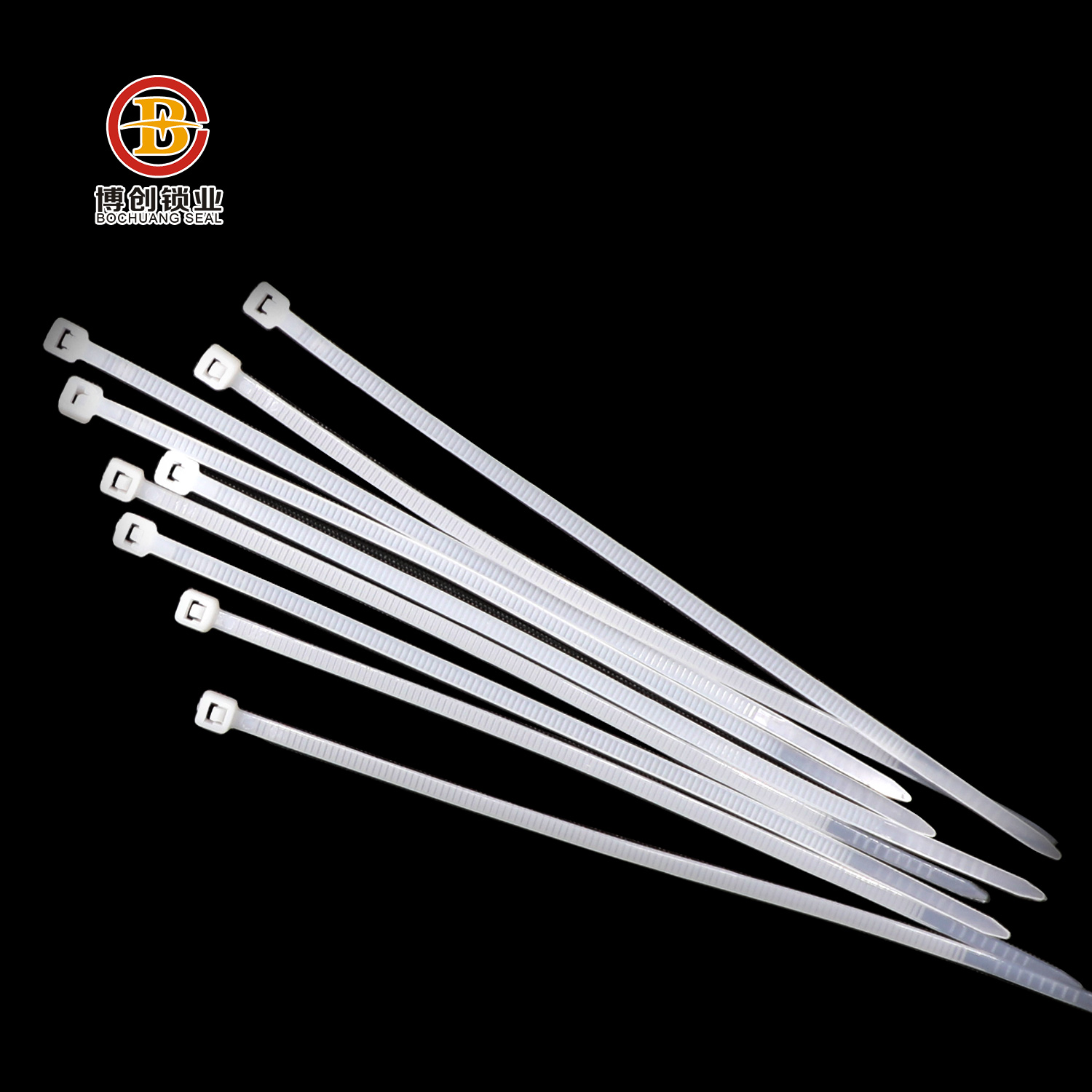 high quality plastic top tie clips with cable ties nylon sealing