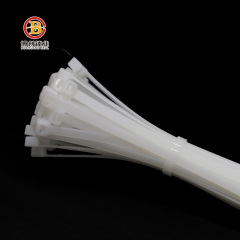 disposable white nylon self locking cable ties