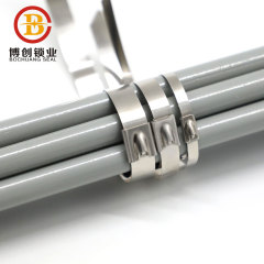 BCST001  braçadeira de cabo de aço inoxidável braçadeira de aço inoxidável revestida de pvc