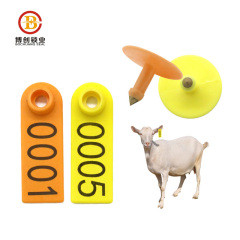 Marque d'identification animale de vente chaude étiquettes d'oreille de bétail pour mouton chèvre agneau