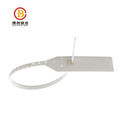 BCP114 One time use metal insert plastic seal strip lock with logo