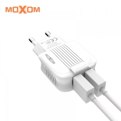 Fashion Design 2.4A 2 USB Port  AUTO ID Wall Charger