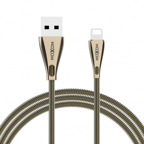 Dual Plug Alloy Material Lightning Charging & Data USB Cable 2.4A 100cm for iPhone