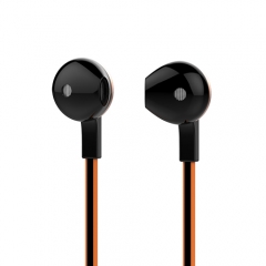 MOXOM Earphones With Mic 3.5mm In-ear Dynamic High-fidelity Music Control Stereo 0.85m Flat Cable For Android iOS IPhone