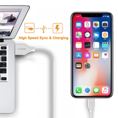 Phone Charging Lightning USB Cable Micro 1.2MAndroid Durable Charging Cord for Iphone, Samsung, Nexus, LG and more.