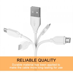 Phone Charging Lightning USB Cable Micro 1.2M Android Durable Charging Cord for Iphone,  Samsung, Nexus, LG and more.