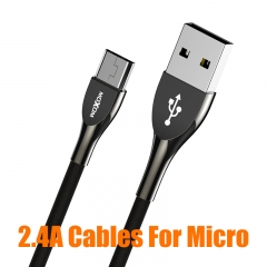 High Quality Braided Nylon Non-Slip Fast Data Cable Tear-proof USB Phone Cables for Lightning/Micro/Type-C Cable