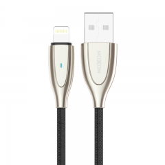 2.4A/1M Metal Black fast charging cable