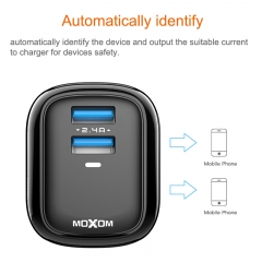 Fast Charging Cable 2-Ports with LED indicator light Travel size