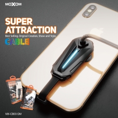 Newest item 90 Degree USB Cable MOXOM Game Cable Elbow No Drop Suction Phone Cable