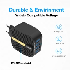 EU&UK USB Charger 4USB Fast Charging 2.4A Charger