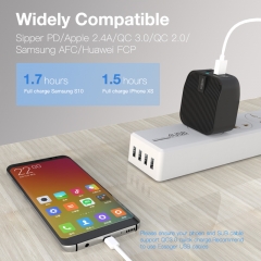 36W PD&QC Fast Charging 2USB Portable Universal Wall Charger