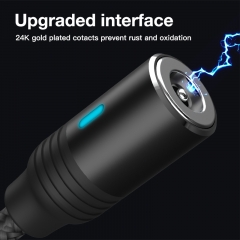 2.4A Magnetic Charger Cable 1M LED Micro USB Type C Magnetic Charging USB Cable