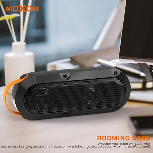 MOXOM Mini Portable Speaker 10W 8hours Metal Material Brand Quality Wireless Sound Bar With TF Card