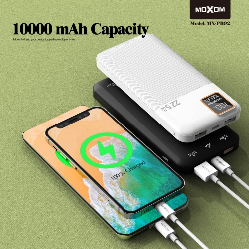 10000 mAh Business LCD PD20W SCP 22.5W POWER BANK