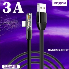3A 90° Angle Game Data Cable USB to Type-C 1.2m/4ft