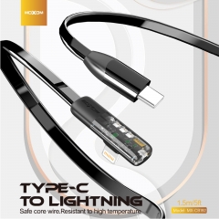 36W PD 90° Angle Game Data Cable Type-C to Lightning 1.5m/5ft