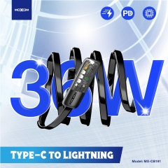 36W PD 90° Angle Game Data Cable Type-C to Lightning 1.2m/4ft