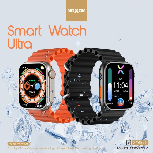MOXOM High Quality Sports IP68 Heart Rate Music Ultra Wireless Call Multi Language Smart Watch