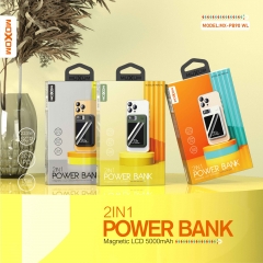 2 in 1 Magnetic LCD 5000mAh PD20W POWER BANK