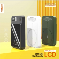 2 in 1 Magnetic LCD 5000mAh PD20W POWER BANK